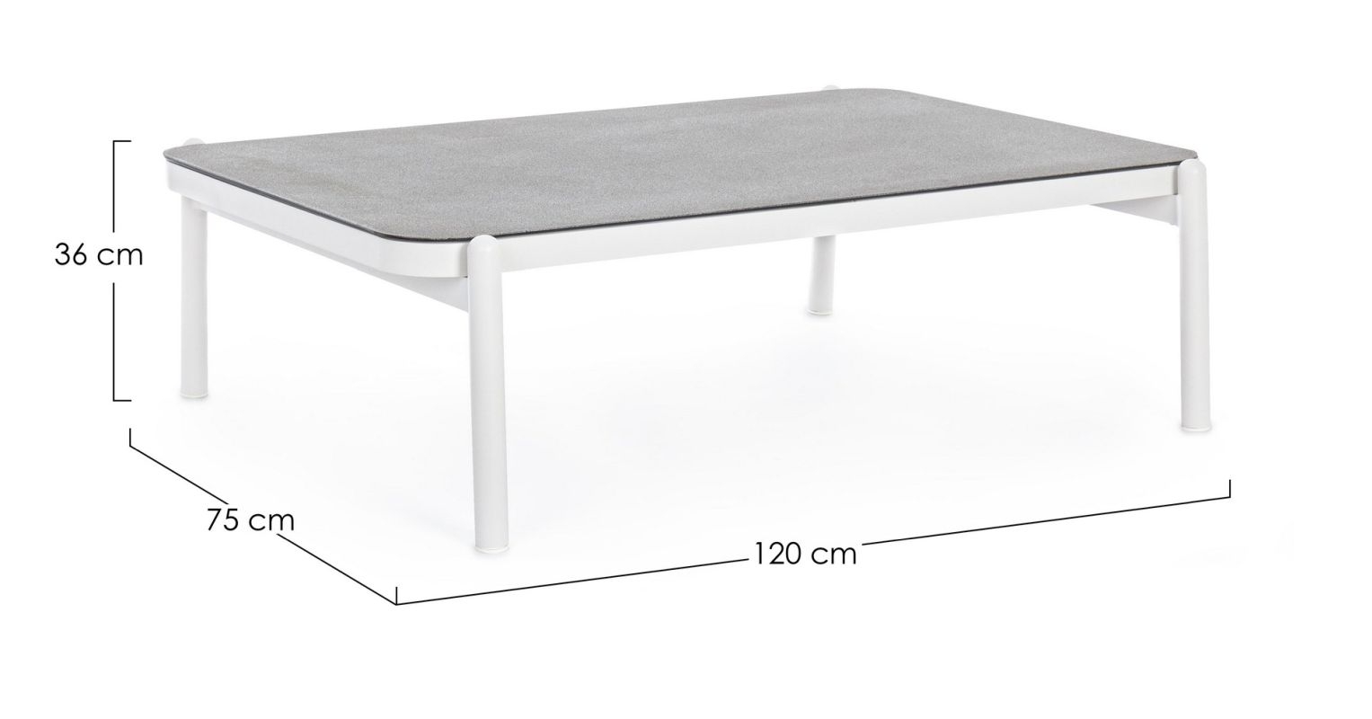 FLORENCIA WHITE WG20 COFFEE TABLE 120X75