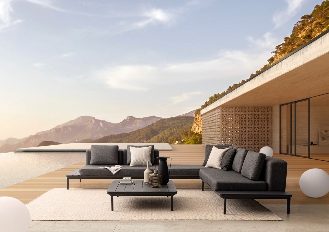 Charcoal modular lounge clearance