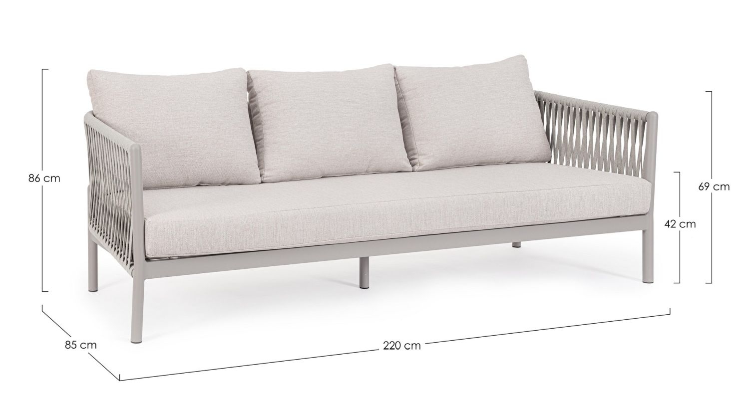 FLORENCIA MOON WG24 SOFA 3SEATS W-CUSH