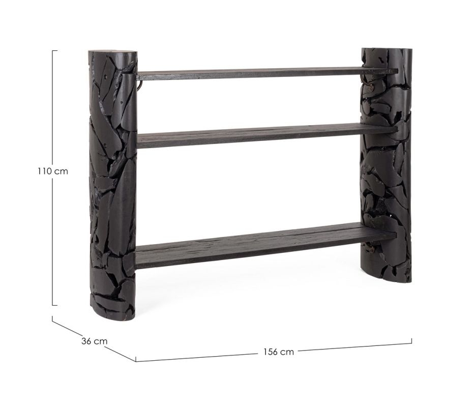 CONSOLA ARWOOD NEGRO 156X36