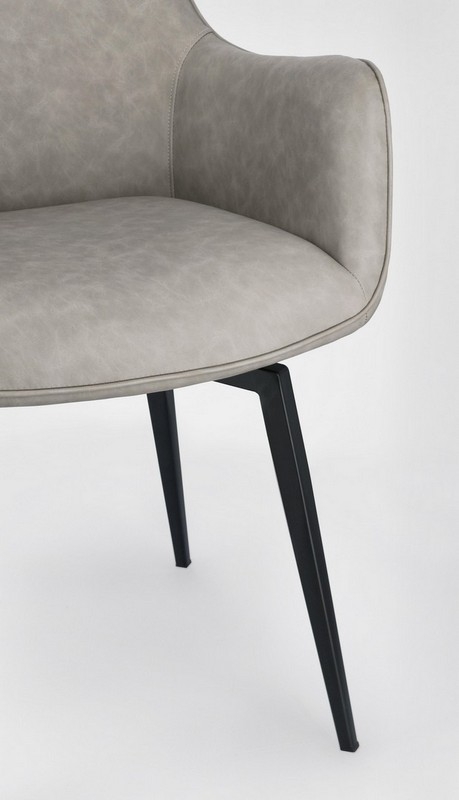 LAWRENCE TAUPE PU ARMCHAIR 56a 65b 92h 49h1 67h2 BIZZOTTO EN