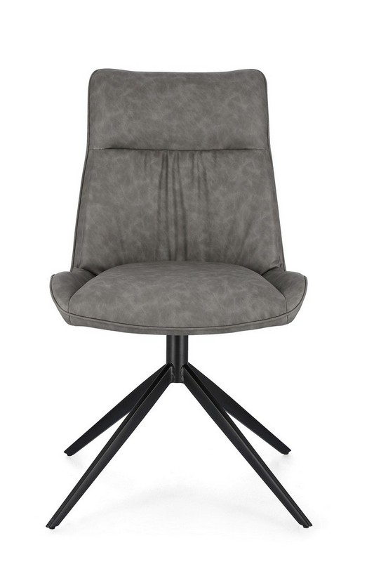 JORDAN GREY PU CHAIR 50a 64b 86h 49h1 BIZZOTTO EN
