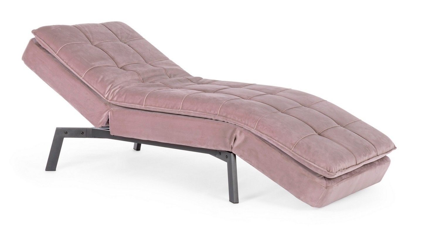 BEA BLUSH VELVET CHAISE LONGUE - 181a