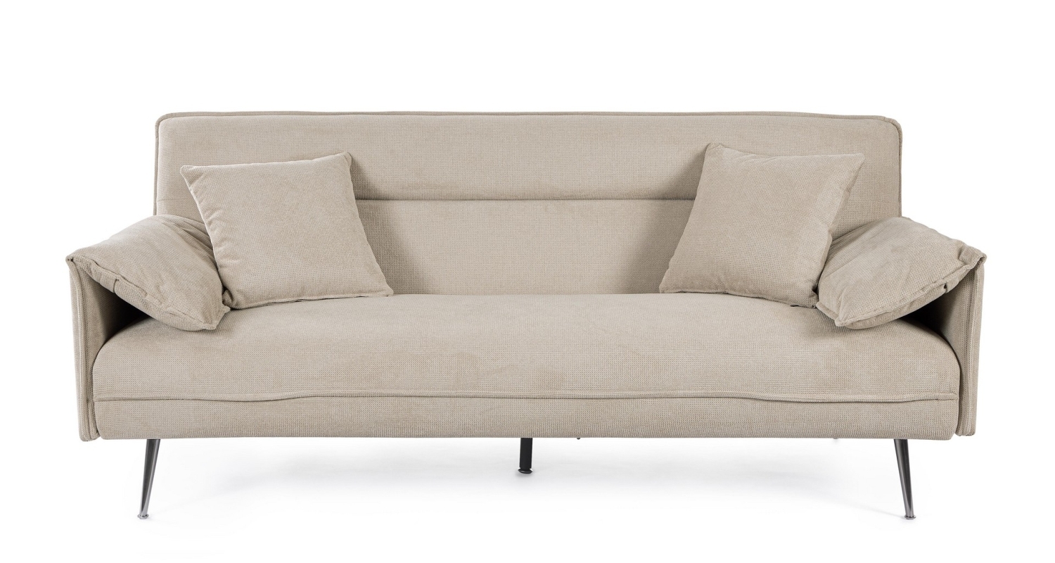 OTTAWA BEIGE 3-SEATS SOFA BED W-CUSH - DIVANO: 200a - 95b