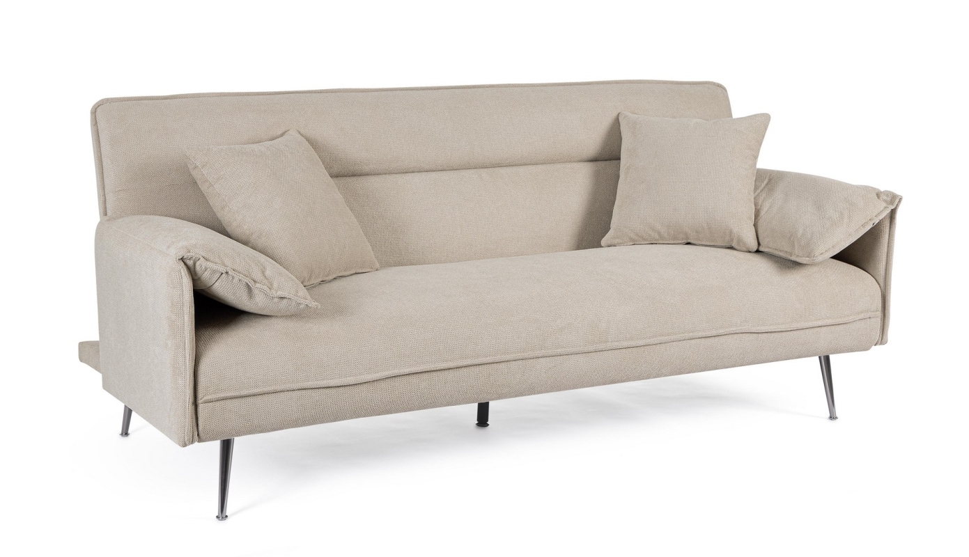 OTTAWA BEIGE 3-SEATS SOFA BED W-CUSH - DIVANO: 200a - 95b
