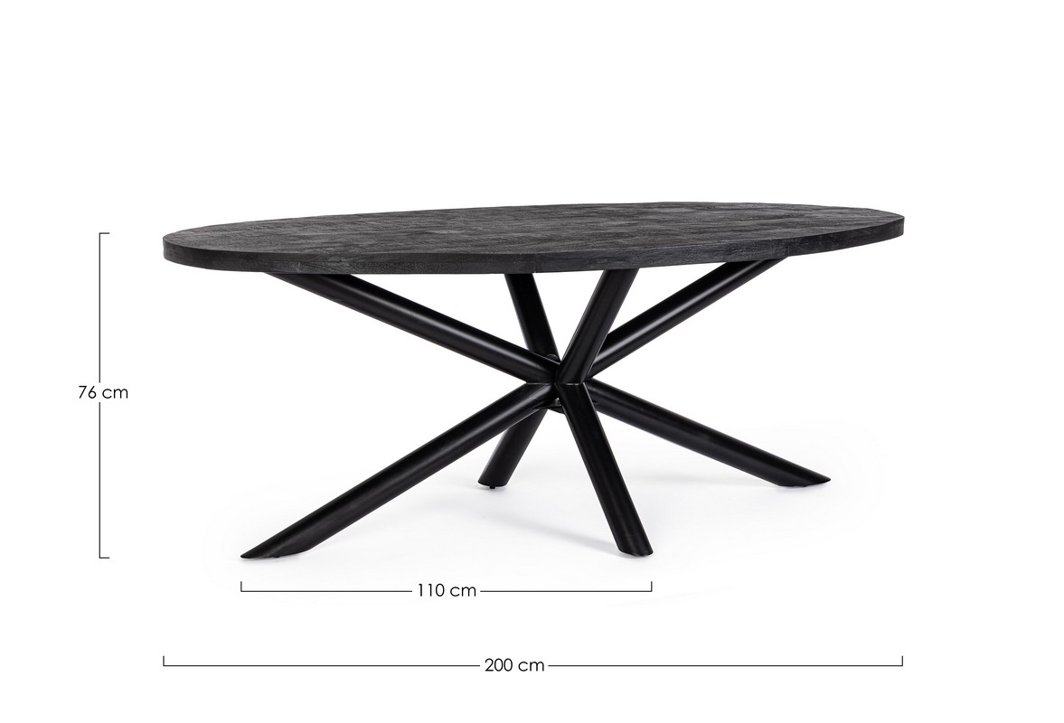 MESA OVAL HASTINGS 200X110