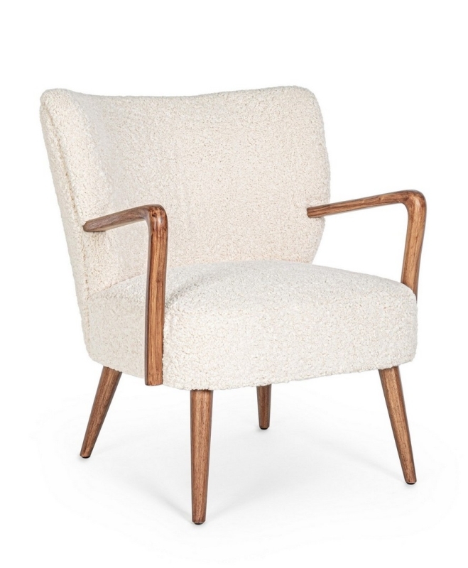 MORITZ WHITE ARMCHAIR 66.5a 73.5b 81.5h 44.5h1 61.5h2 BIZZOTTO EN