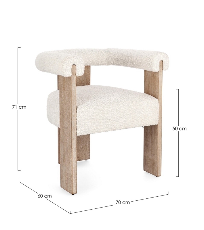 SILLA C-BR AGAPE NATURAL/NATURAL