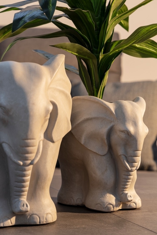 GARDEN ELEPHANT VASE HOLDER L - 39a - 30b - 35h | BIZZOTTO EN GARDEN ELEPHANT VASE HOLDER L - 39a - 30b - 35h | BIZZOTTO EN