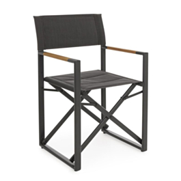LAGUN CHARCOAL YK13 DIRECTOR CHAIR - 51a - 54b - 86h - 48.5