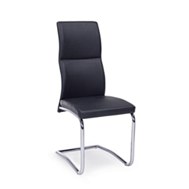 Bizzotto sedia moderna con gambe in acciaio Maxwell color tortora