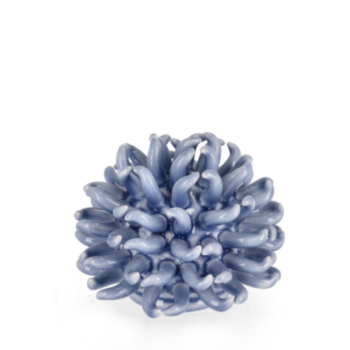 DEEP LIGHT BLU SEA URCHIN DECORATION H13