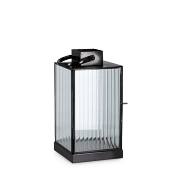 TEHRI TRANS-BLACK STRIPES LANTERN 1H H27