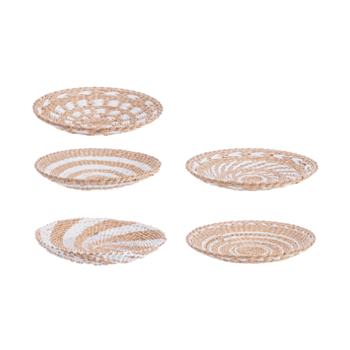 ISLAS ROUND WHITE TRAY ASST5 D40