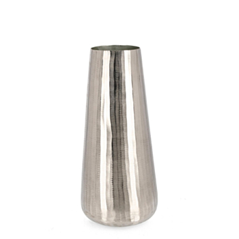 P.VASE CHISEL ÉVASÉ ARGENT H45