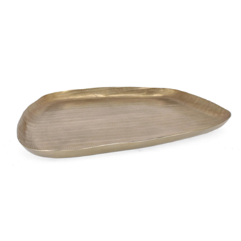 BANDEJA DECORATIVA CHISEL ORO 38X34