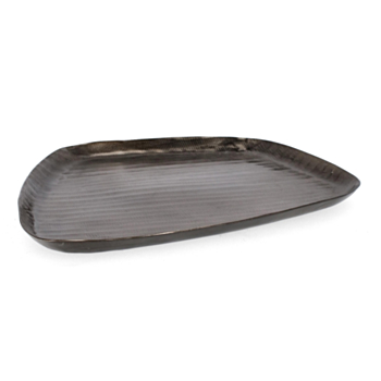 CHISEL ANTHRACITE DECORATIVE TRAY 38X34