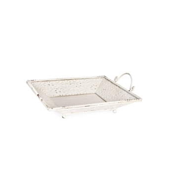 PLATEAU 2M AURA CARRÉ BLANC 30X30