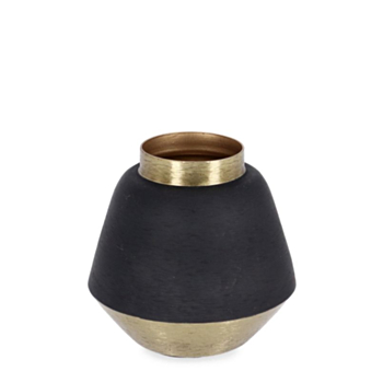 SAAD BLACK GOLD DECOR BOTTLE H8