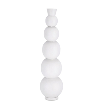 BOUTEILLE DECORATIVE RIDHI BLANC H76