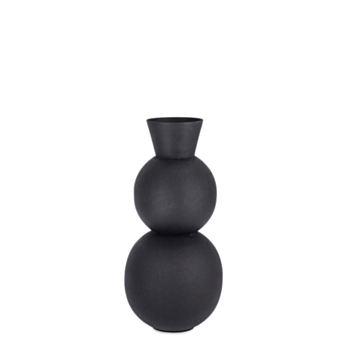 RIDHI BLACK DECOR BOTTLE H32,5