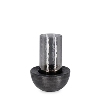 VARANASI BLACK CANDLE HOLDER H21,5