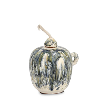 VASO CON STOPPINO ESMA MEL VER BLU H11,5