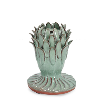 BOUGEOIR 1P ESMA VERT BLEU H14,5