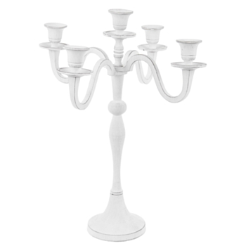 NORAH WHITE 5ARMS CANDELABRA H43