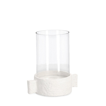 HISAR WHITE CANDLE HOLDER H19,2