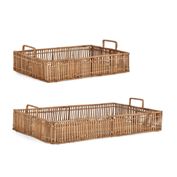 SET2 KADIN RECT TRAY W-H. NATURAL