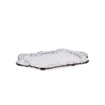 PLATEAU DEC HIKARI ANTIQ WHITE 18,5X12,5