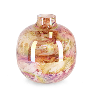 MARALA FAT ORANGE GL VASE H23