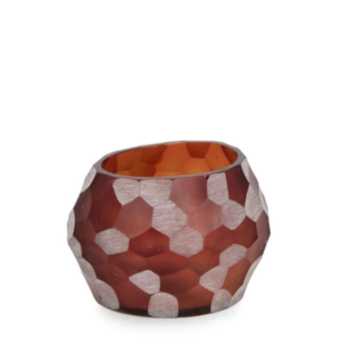 SAMPUR BORDEAUX GL CANDLE HOLDER H8