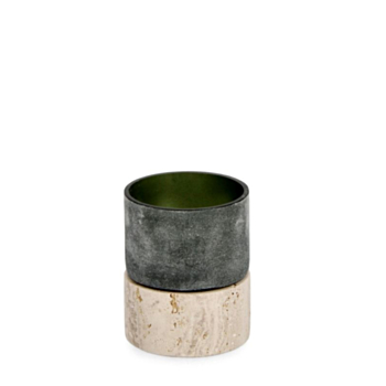 MIRISSA GREEN CANDLE HOLDER H8,5