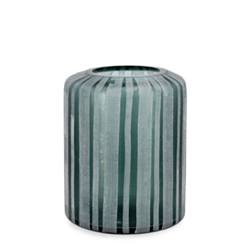 ARUNI BLUE-GREY GL VASE H27