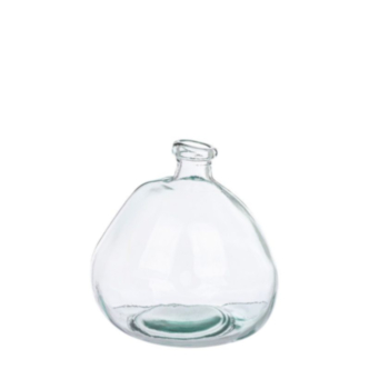 VASE GL LOOPY TRANSP H23