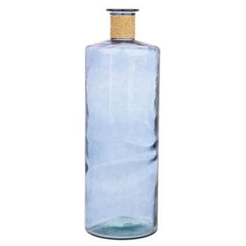 ROTANG COBALT BLUE GL VASE H79