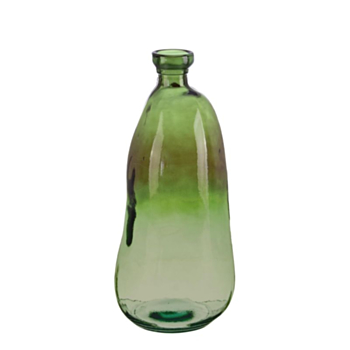 LOOPY GREEN GL VASE H52,5