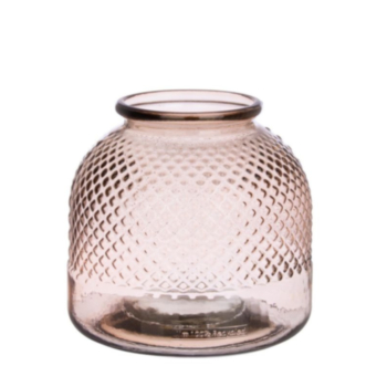 VASE AVRIL RO VERRE TAUPE H24