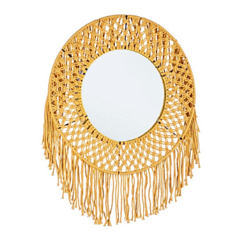PERUVIAN YELLOW MIRROR WITH FRAME D50