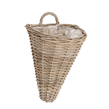 RANDY CONE GREY BASKET 1H H38