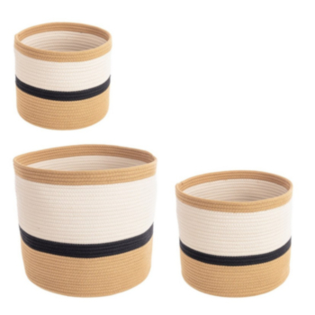 SET3 PANIERS ADOBE RO NATUREL-BLANC