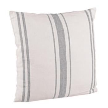 COUSSIN RURAL RAYURE IVOIRE-GRIS 45X45