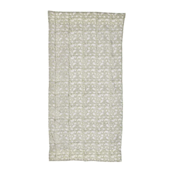 SERVIETTE DE PLAGE HELOISE BLANC-VERT 90