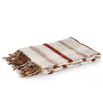 COPERTA RAYRA NATURALE MARRONE 130X170