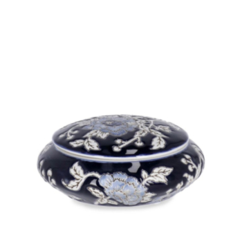 SCHACHTEL MENG M-DECKEL RU BLAU WEIß D18