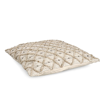 COUSSIN CHANDER BLANC-NATUREL 80X80