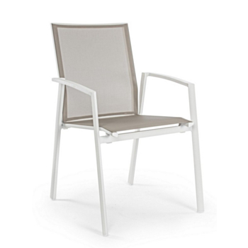 CRUISE WHITE GK50 CHAIR W-ARMRESTS