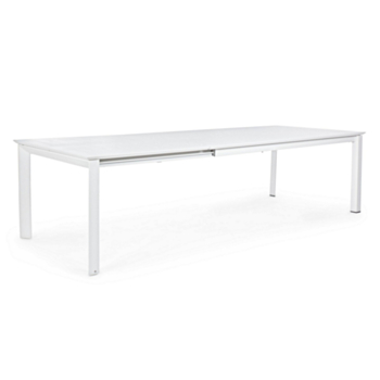TABLE EXT. KONNOR 200-300X110 BLANC CX21